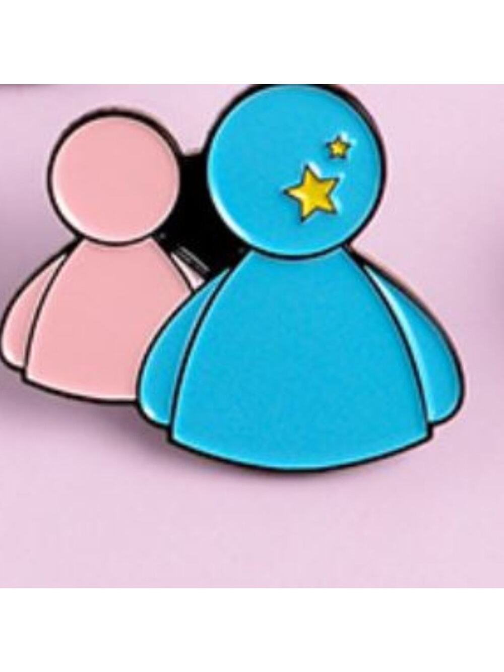 AOL Avatar Duo Pin Brooch